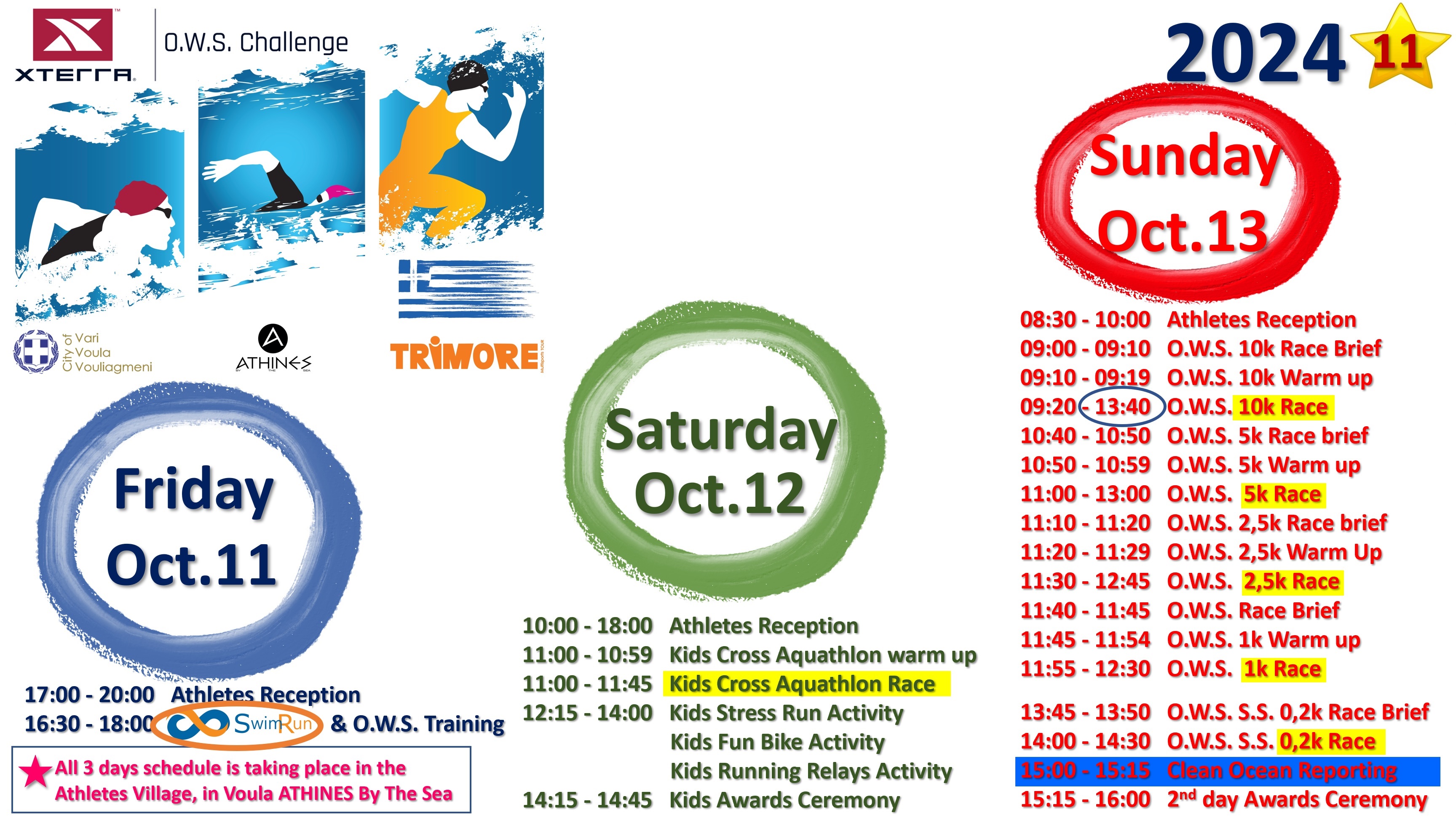 20241 XTERRA OWS Challenge Events Schedule